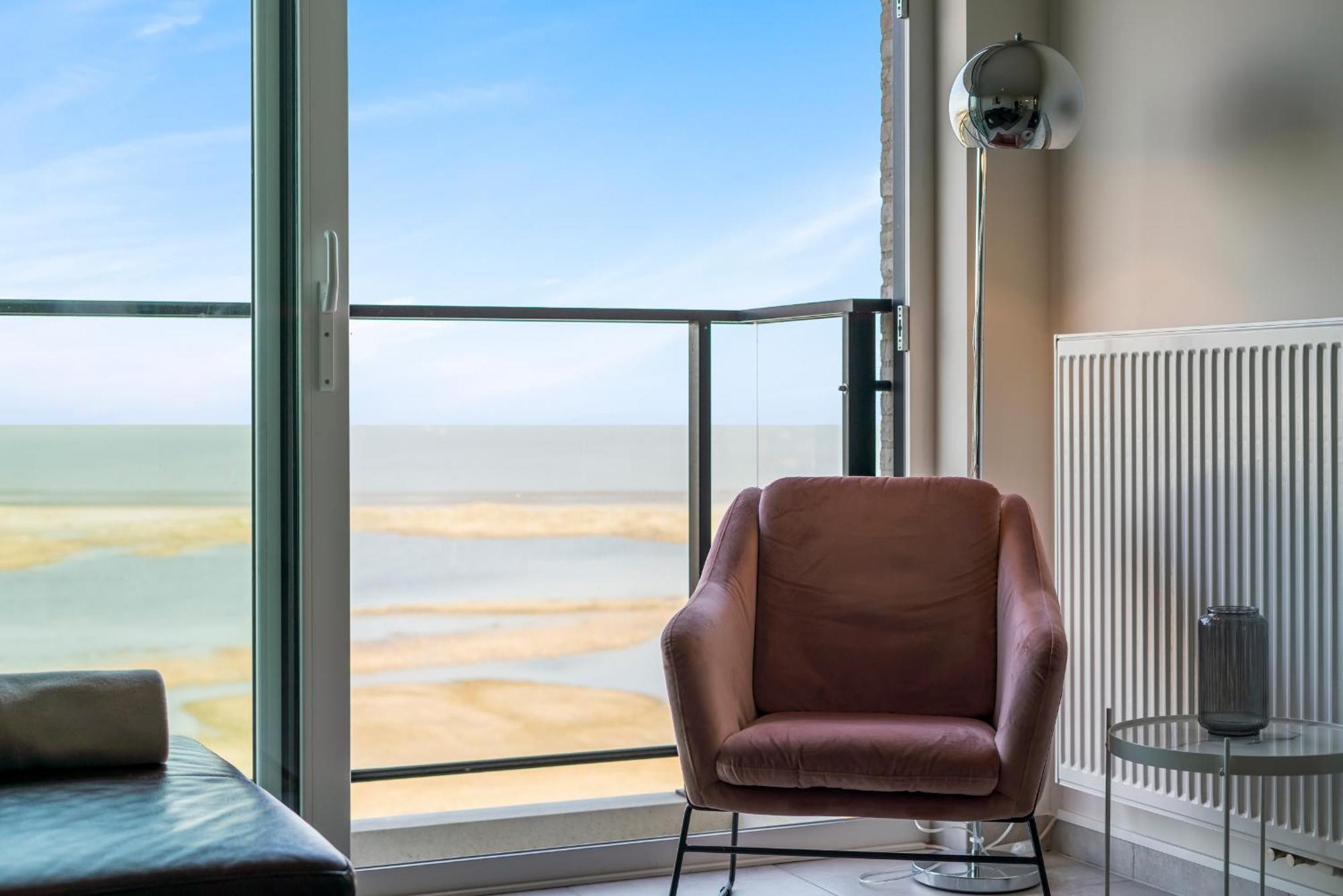 Ontspannen Aan Zee App Met Frontaal Zeezicht - 4P Knokke-Heist Ngoại thất bức ảnh